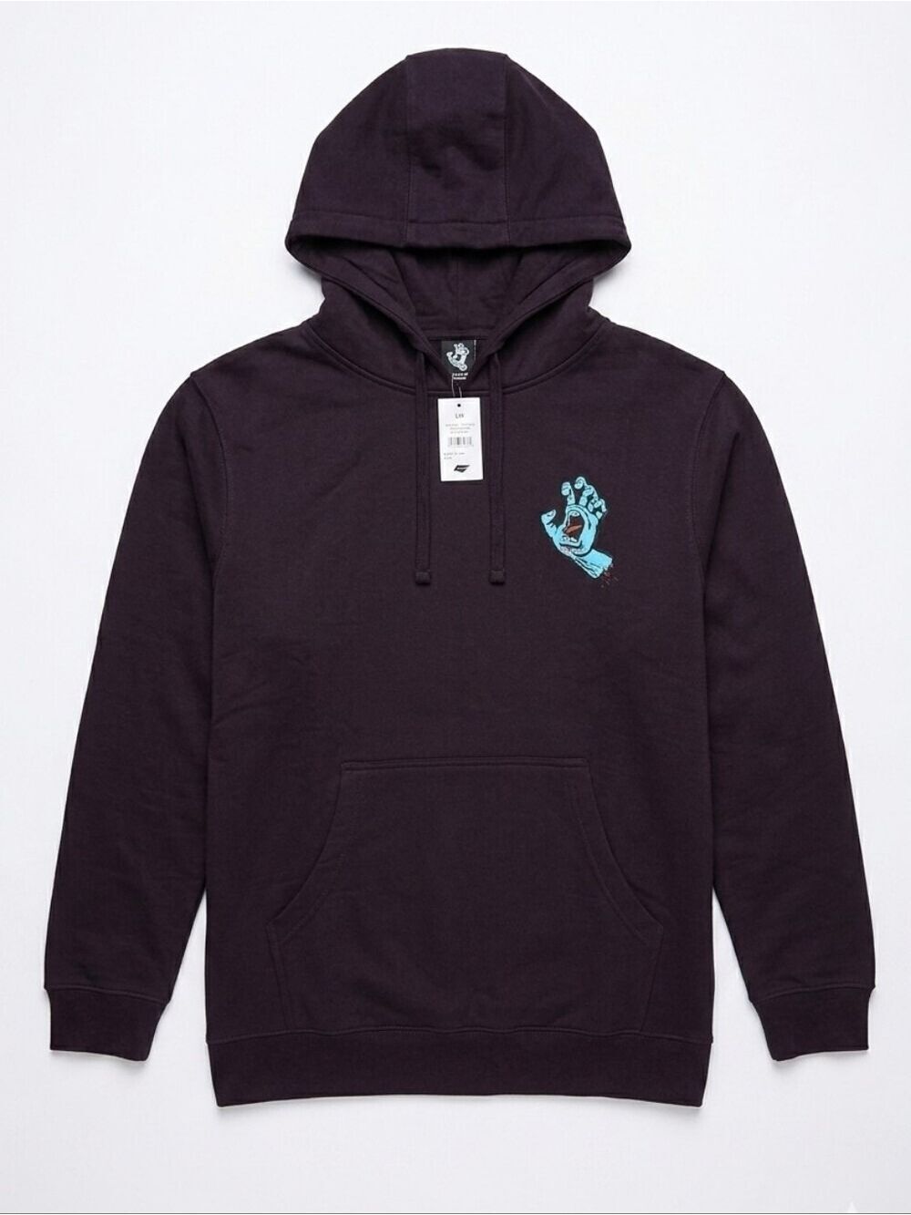 Size Small Santa Cruz Mens Skater Screaming Hand Hoody Pullover Sweatshirt, NWT